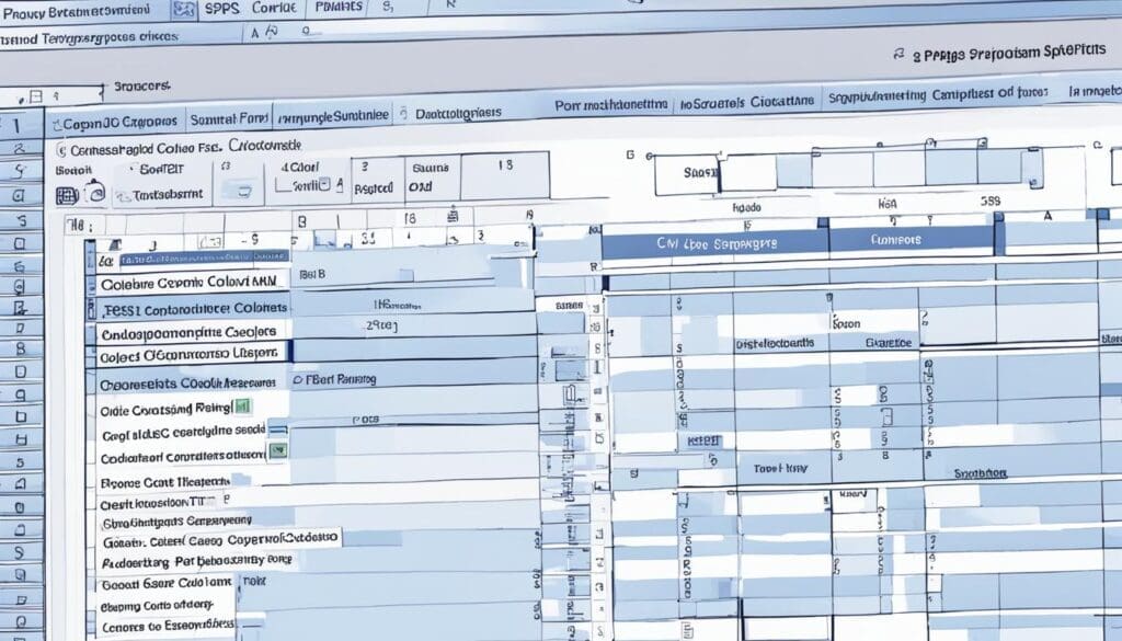 القوائم برنامج spss