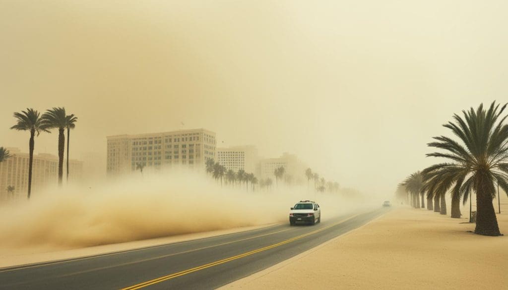 الرياح في الكويت