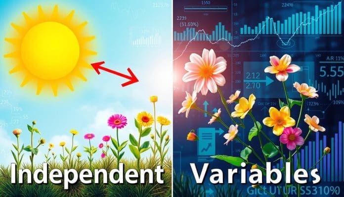 المتغير التابع والمتغير المستقل