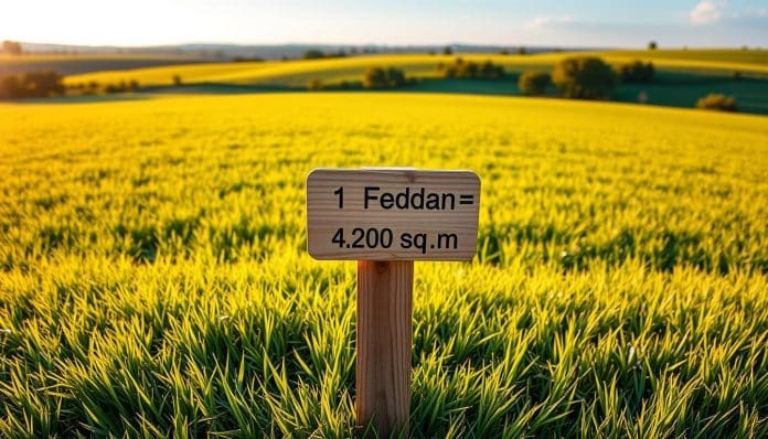 مساحة الفدان بالمتر المربع